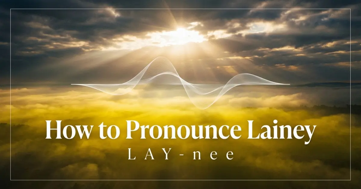 How to pronounce Lainey