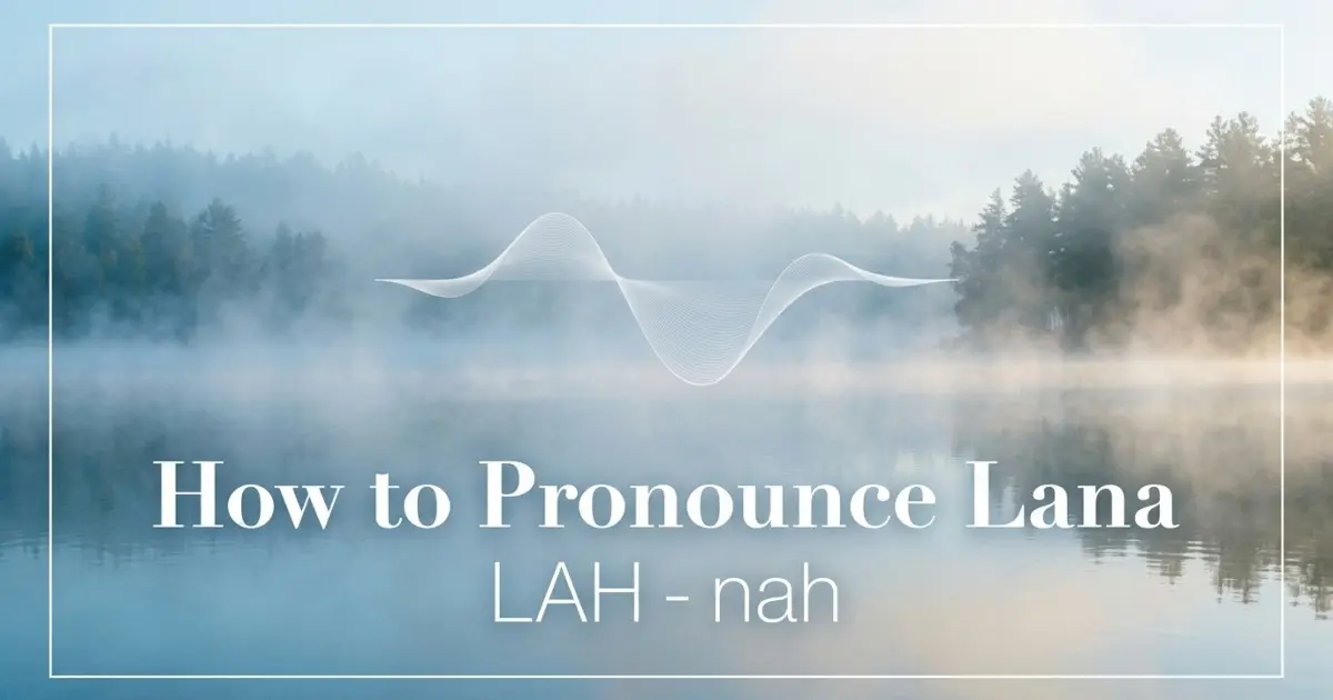 How to pronounce Lana