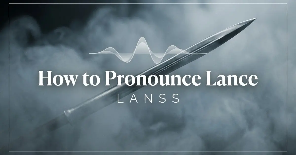 How to pronounce Lance