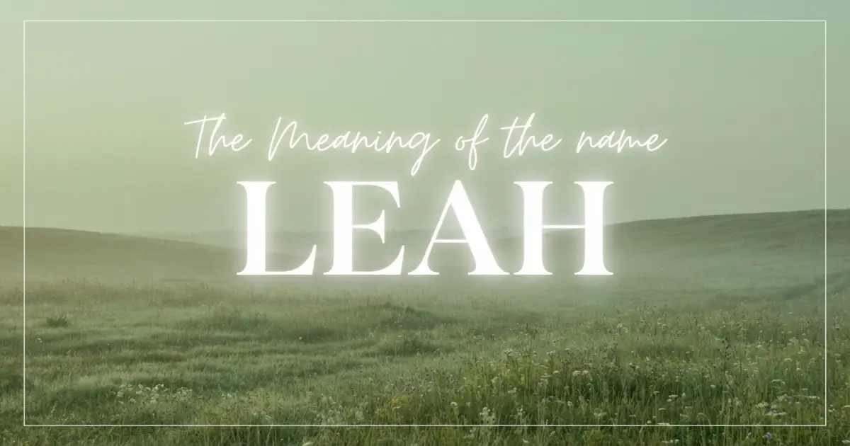 Leah name meaning