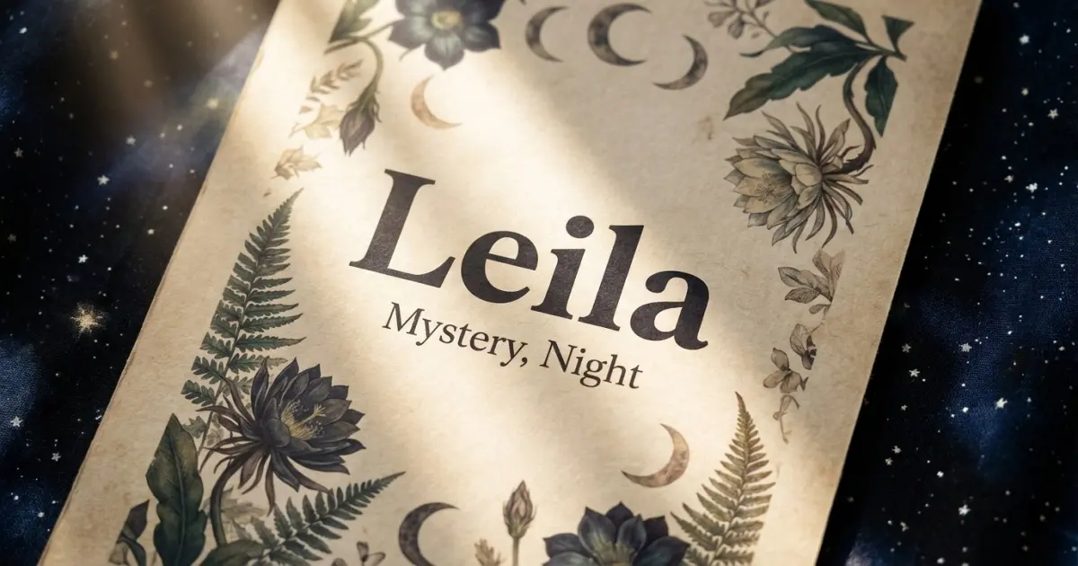 Leila meaning themes: mystery, night