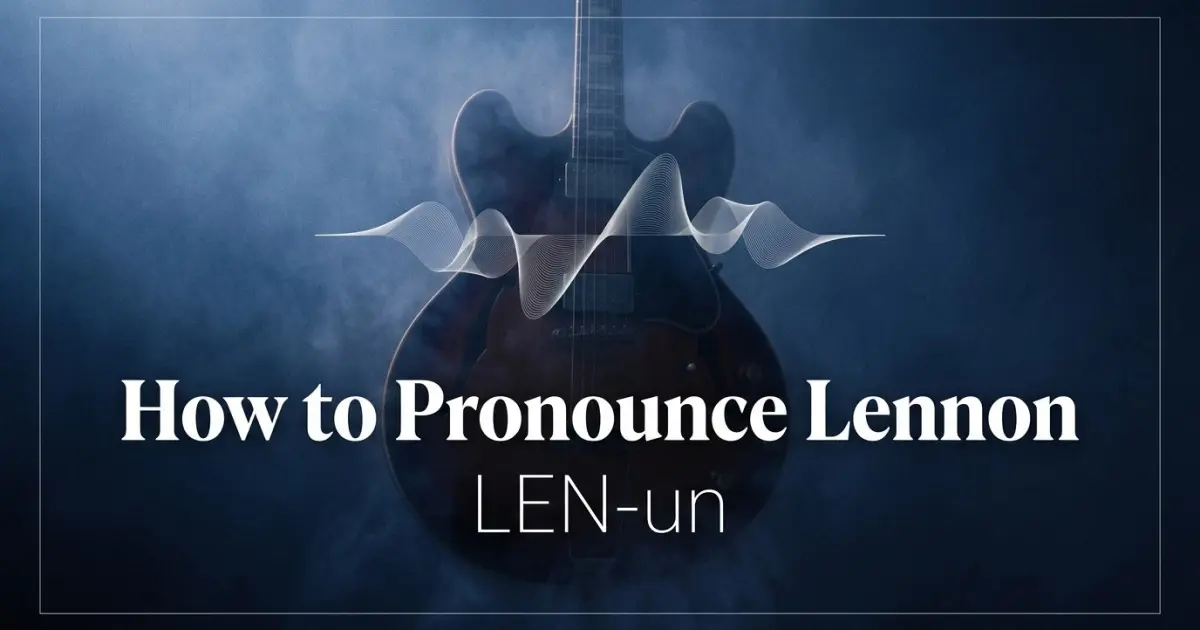 How to pronounce Lennon