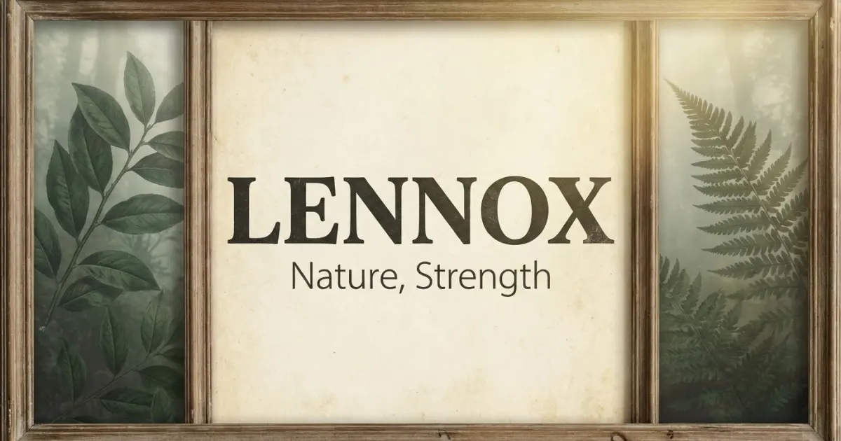 Lennox meaning themes: nature, strength