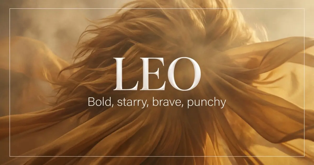 Leo Name Vibe