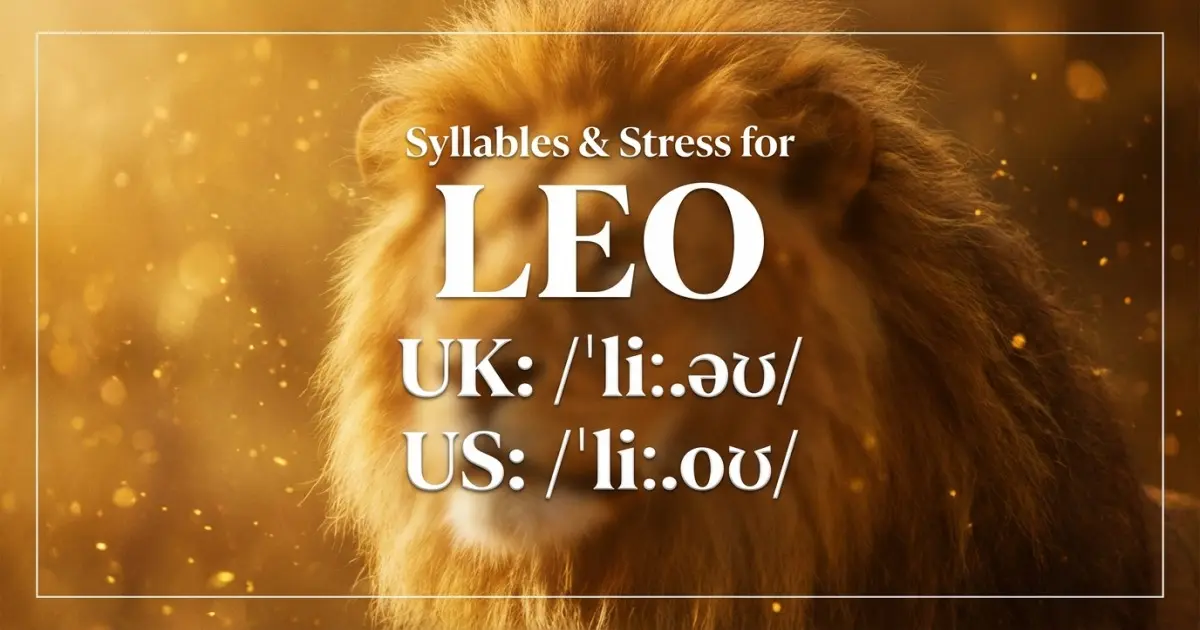 Leo Syllables Stress Pronunciation