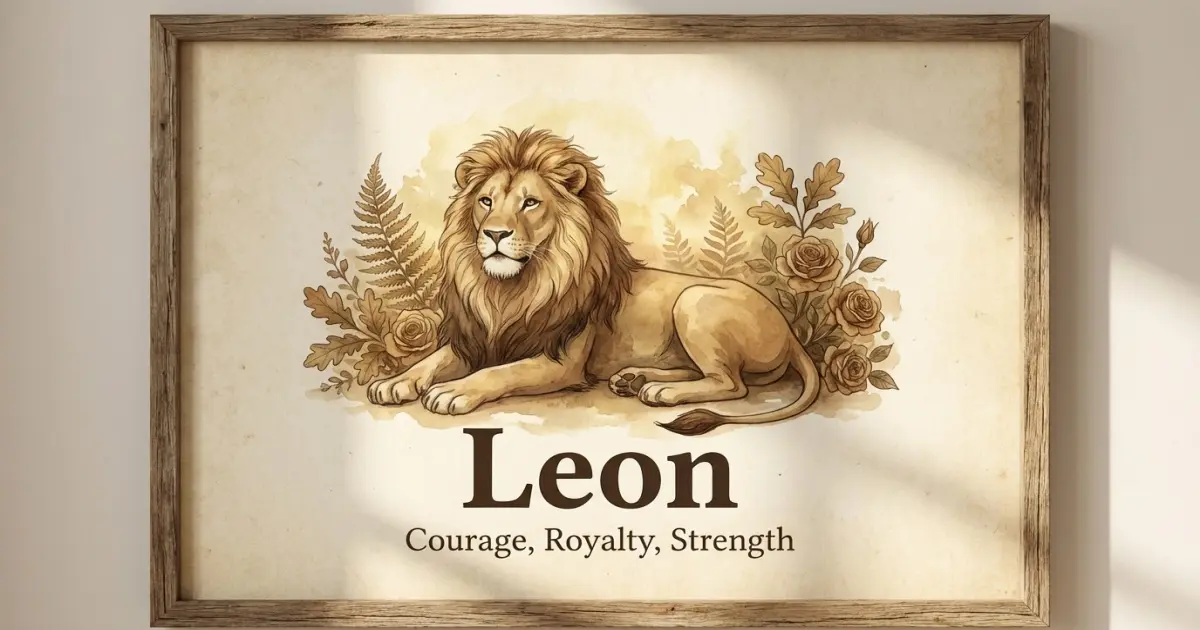 Leon meaning themes: courage, royalty, strength
