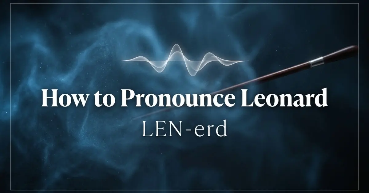 How to pronounce Leonard