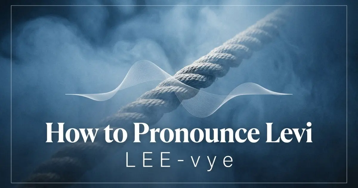 How to pronounce Levi