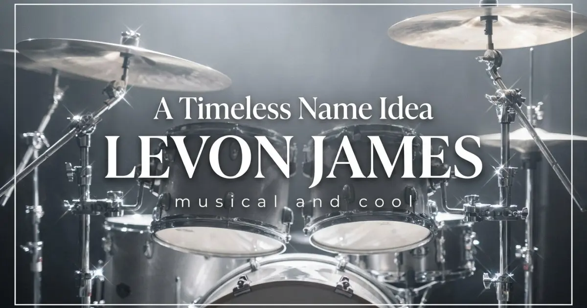 Middle name idea: Levon James - musical and cool