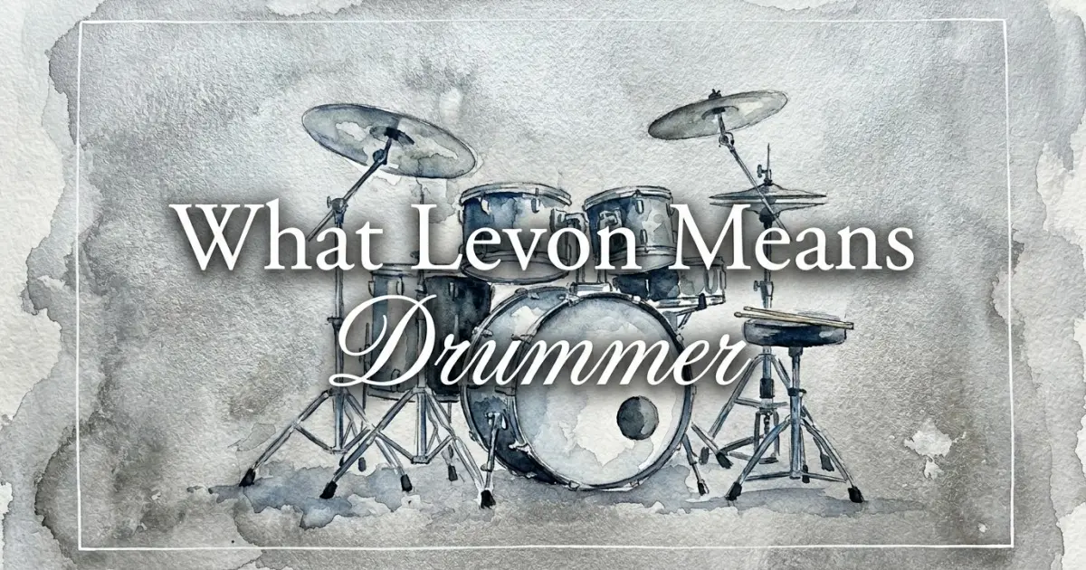 Levon name meaning Drummer