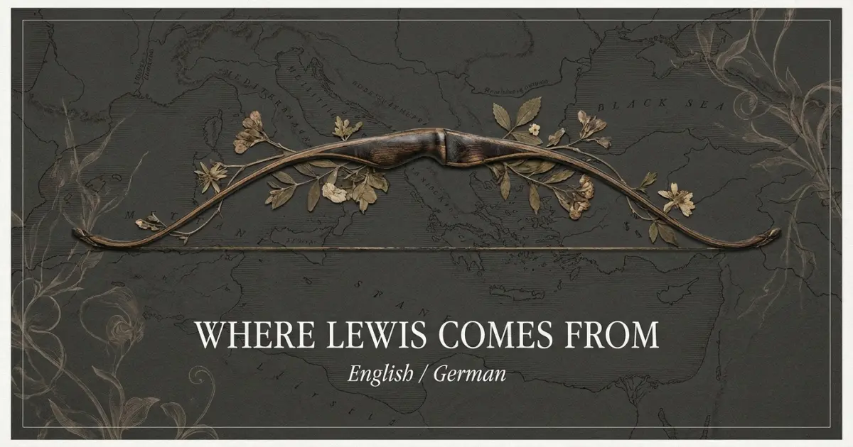The name Lewis comes from: English / German