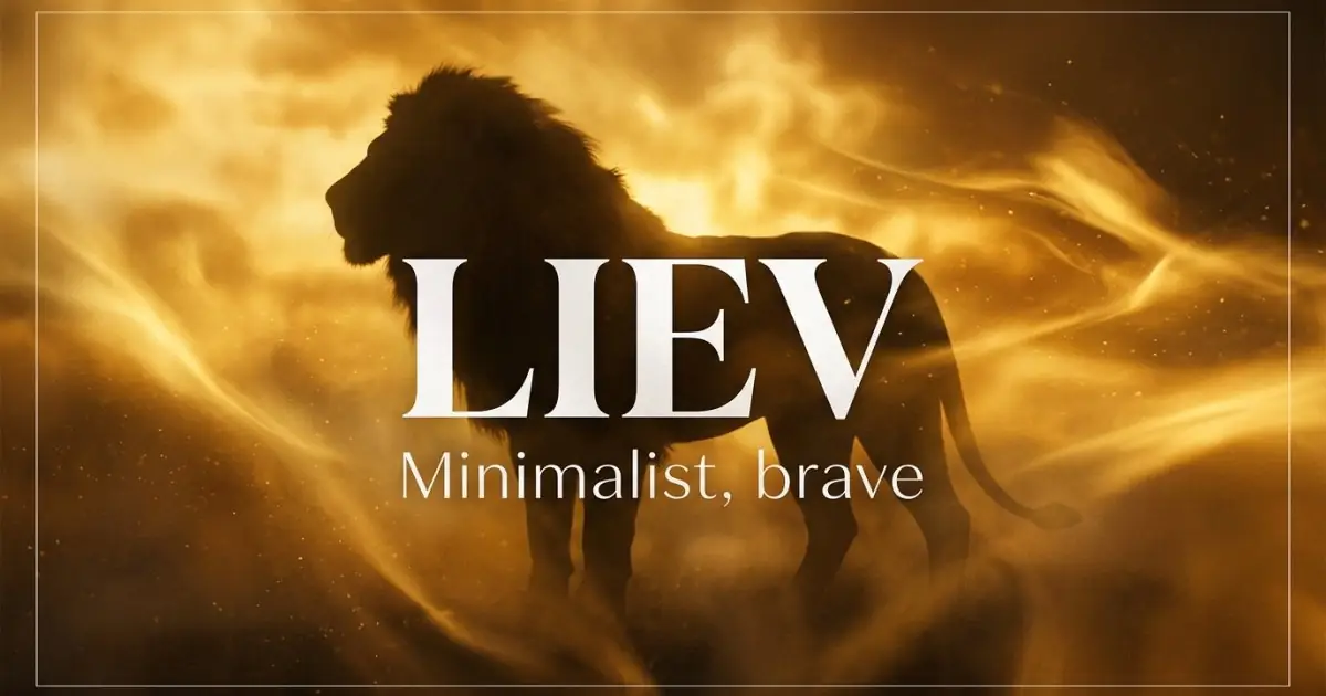 Liev name vibe: Minimalist, brave