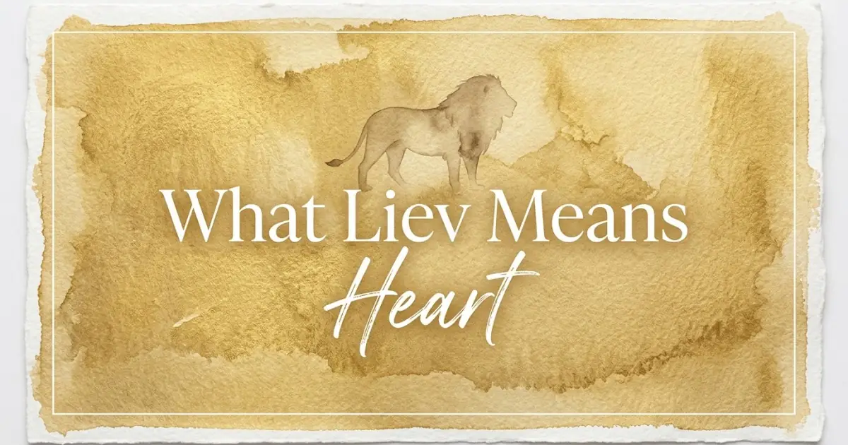 Liev name meaning Heart