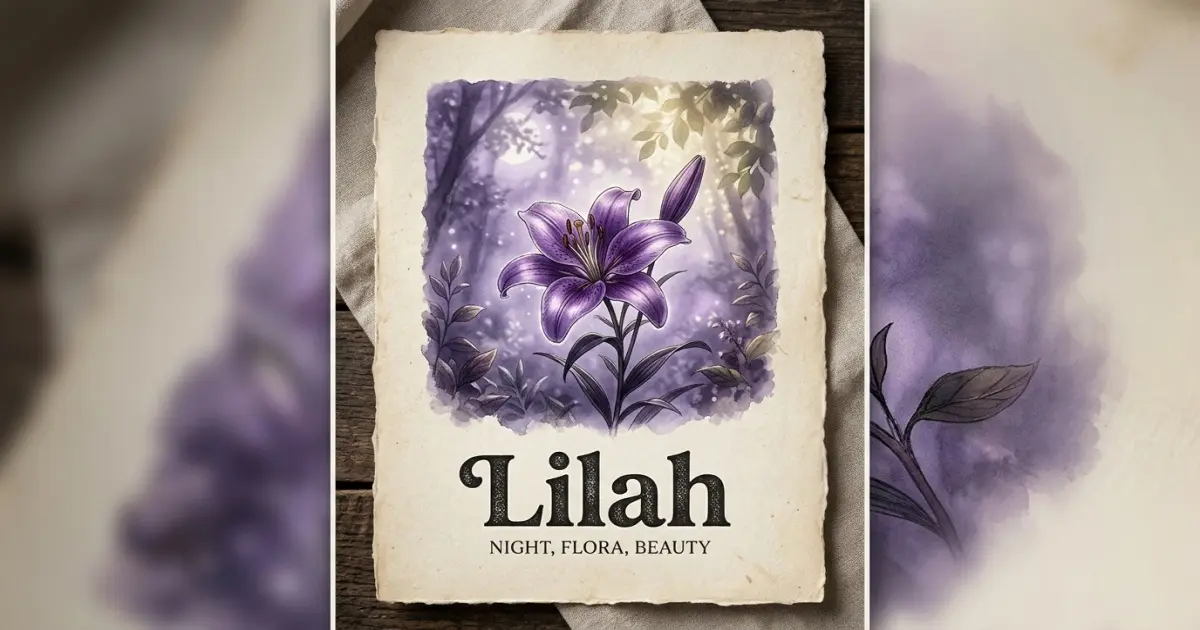Lilah meaning themes: night, flora, beauty