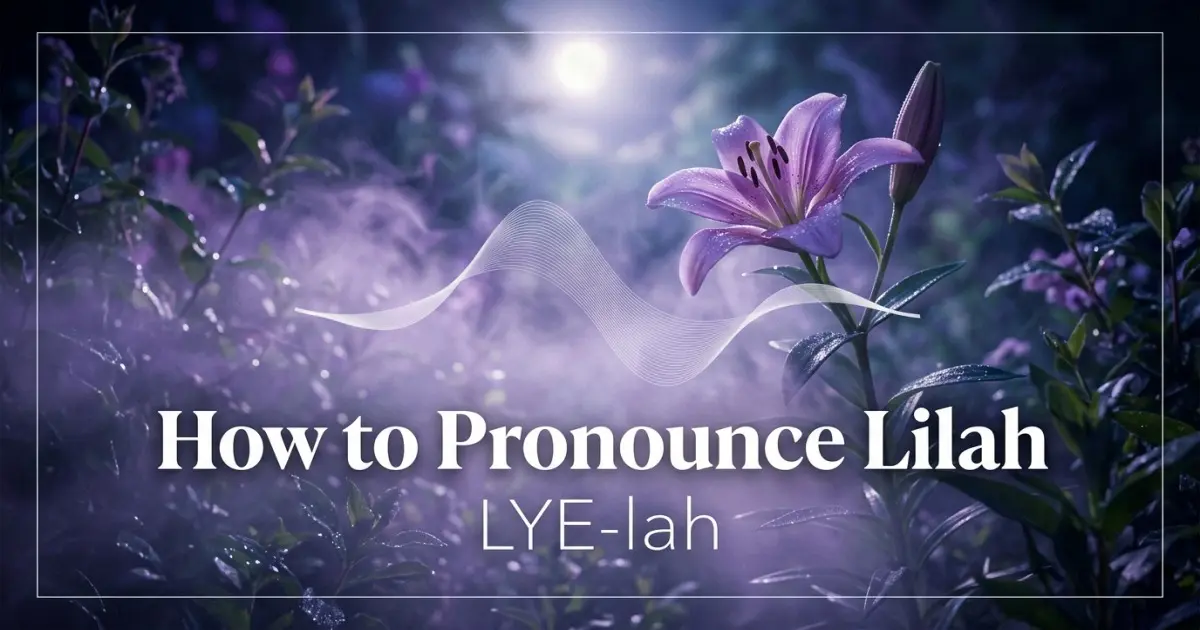 How to pronounce Lilah
