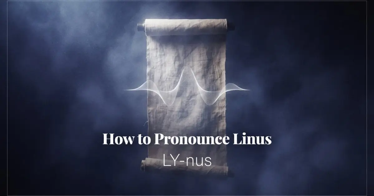 How to pronounce Linus