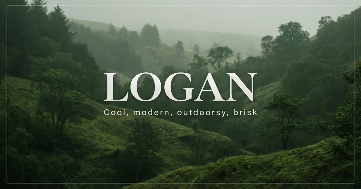 Logan name vibe: Cool, modern, outdoorsy, brisk