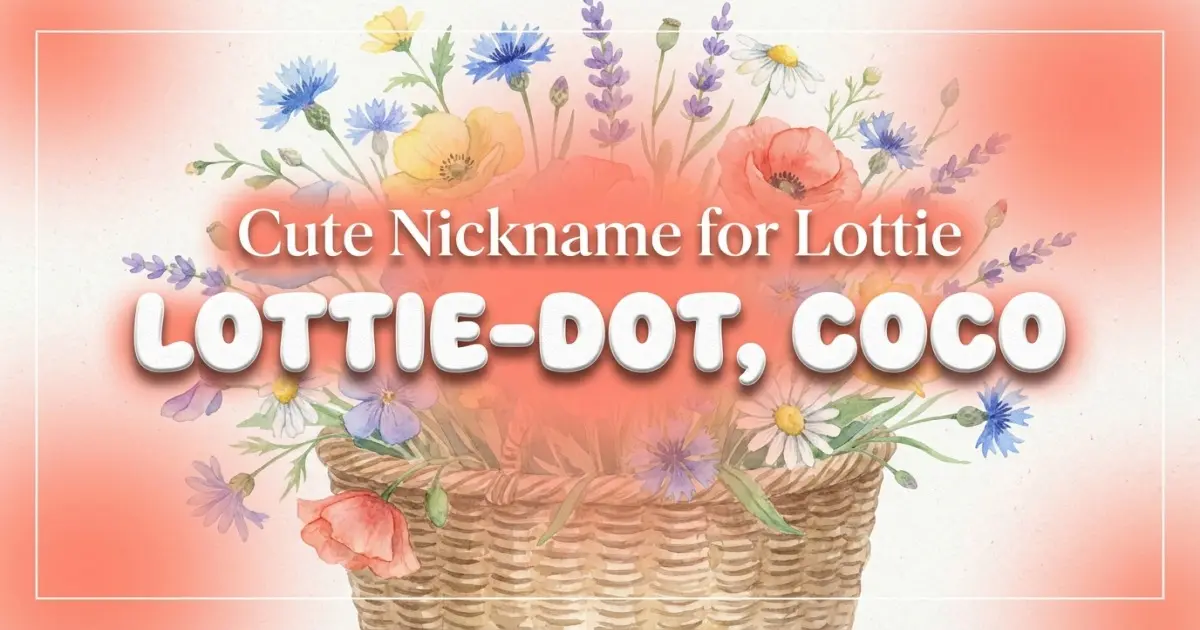 Cute nickname for Lottie: Lottie-dot, Coco