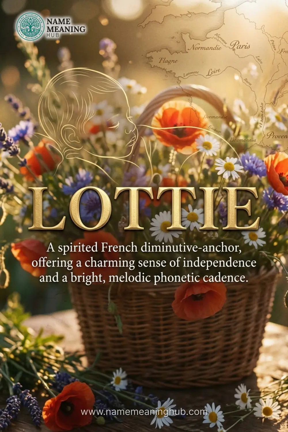 Meaning of the name Lottie: A spirited French diminutive-anchor, offering a charming sense of independence and a bright, melodic phonetic cadence.