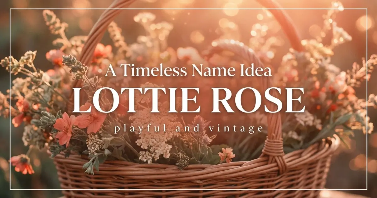 Middle name idea: Lottie Rose - playful and vintage