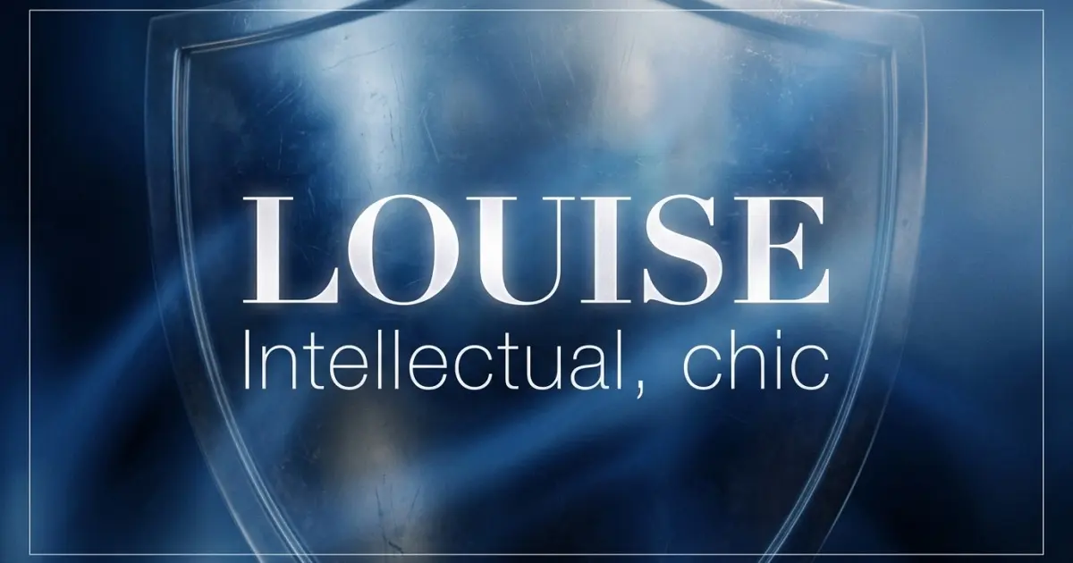 Louise name vibe: Intellectual, chic