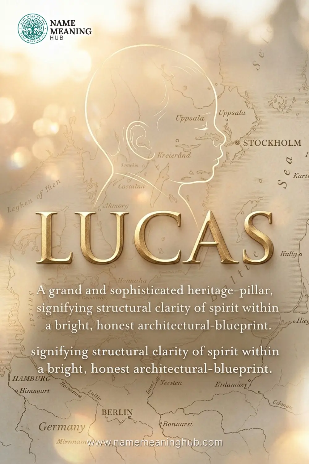 Meaning of the name Lucas: A grand and sophisticated heritage-pillar, signifying structural clarity of spirit within a bright, honest architectural-blueprint.