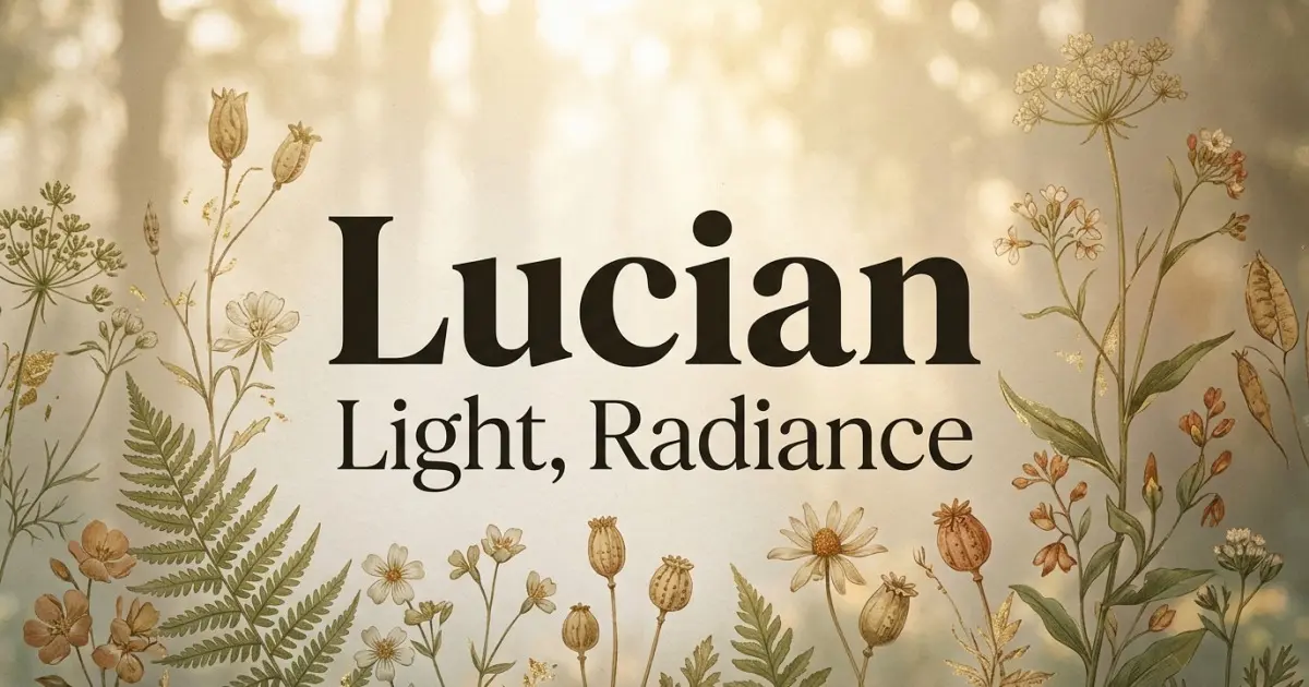 Lucian meaning themes: light, radiance