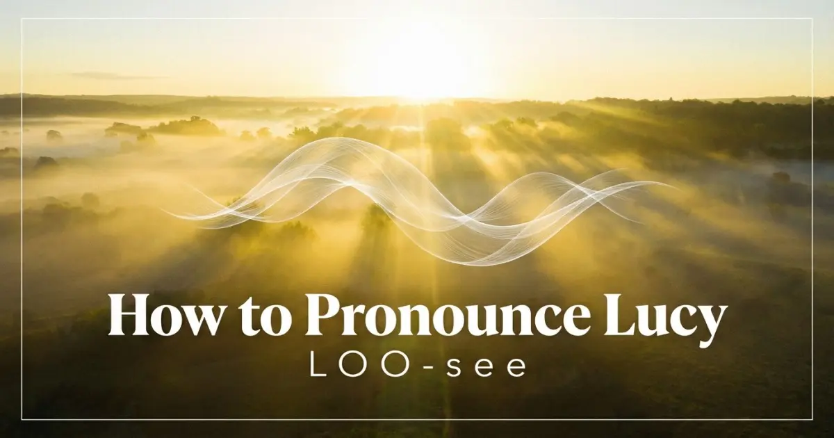 How to pronounce Lucy