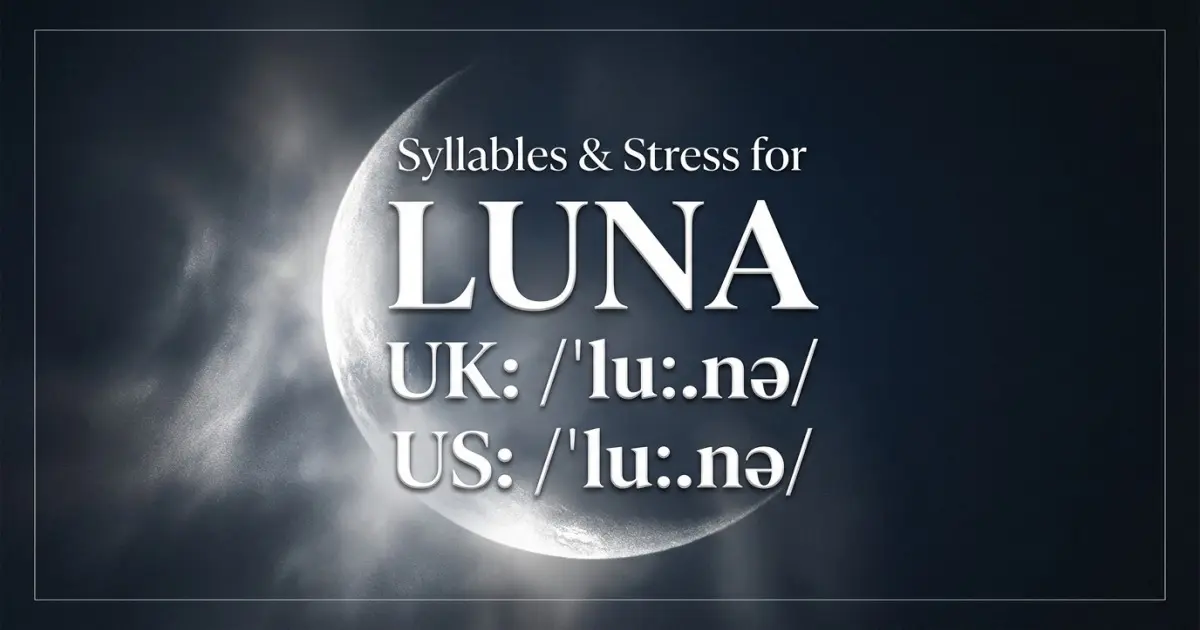 Luna syllables, stress, and UK and US pronunciation
