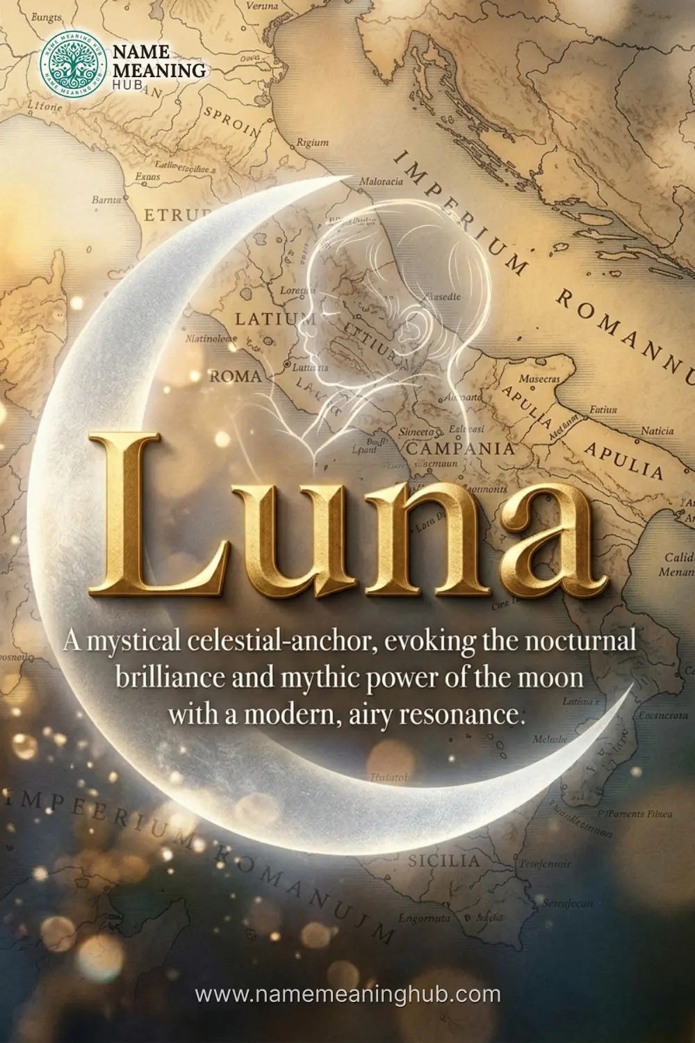 Meaning of the name Luna: A mystical celestial-anchor, evoking the nocturnal brilliance and mythic power of the moon with a modern, airy resonance.
