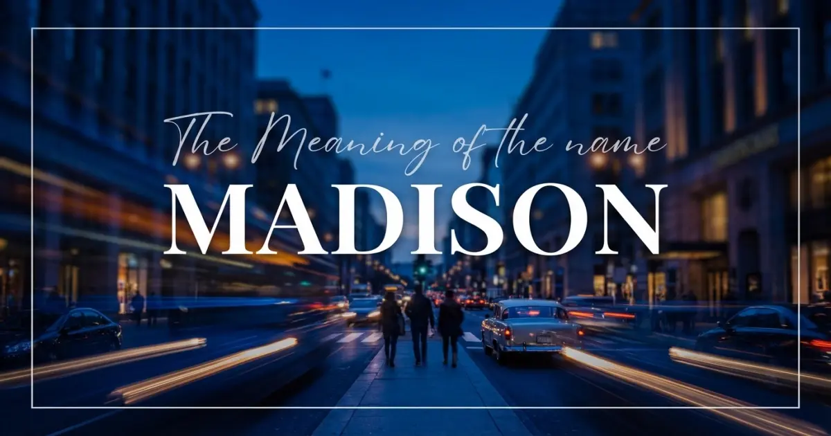 Madison name meaning
