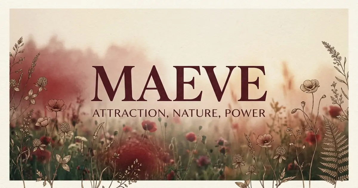 Maeve meaning themes: attraction, nature, power