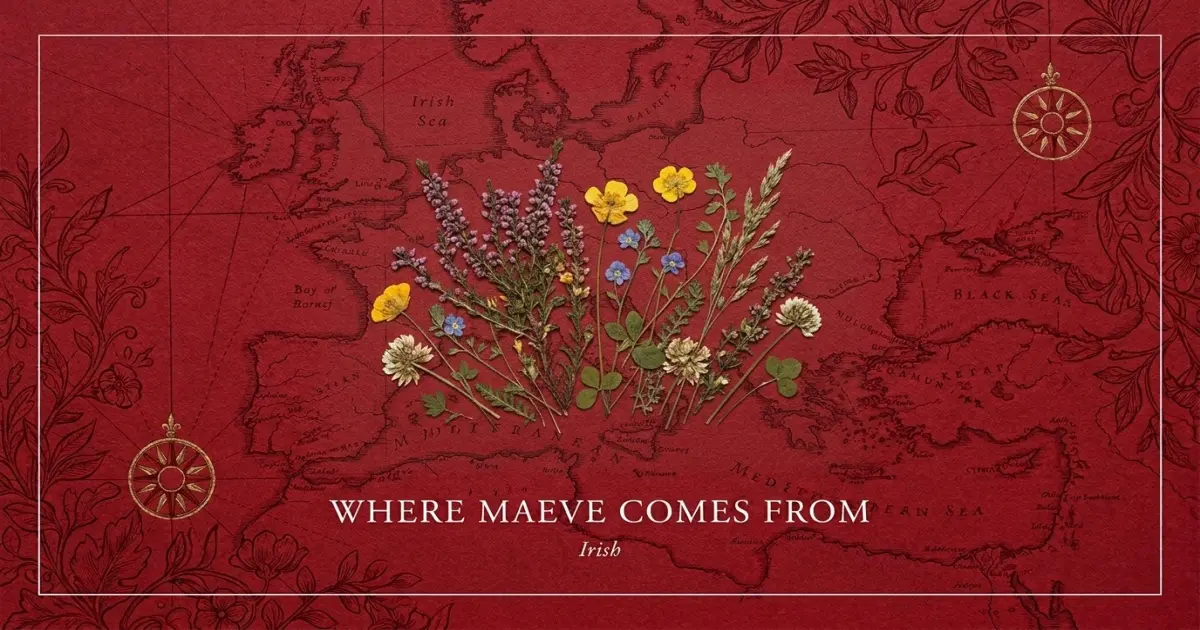 The name Maeve comes from: Irish