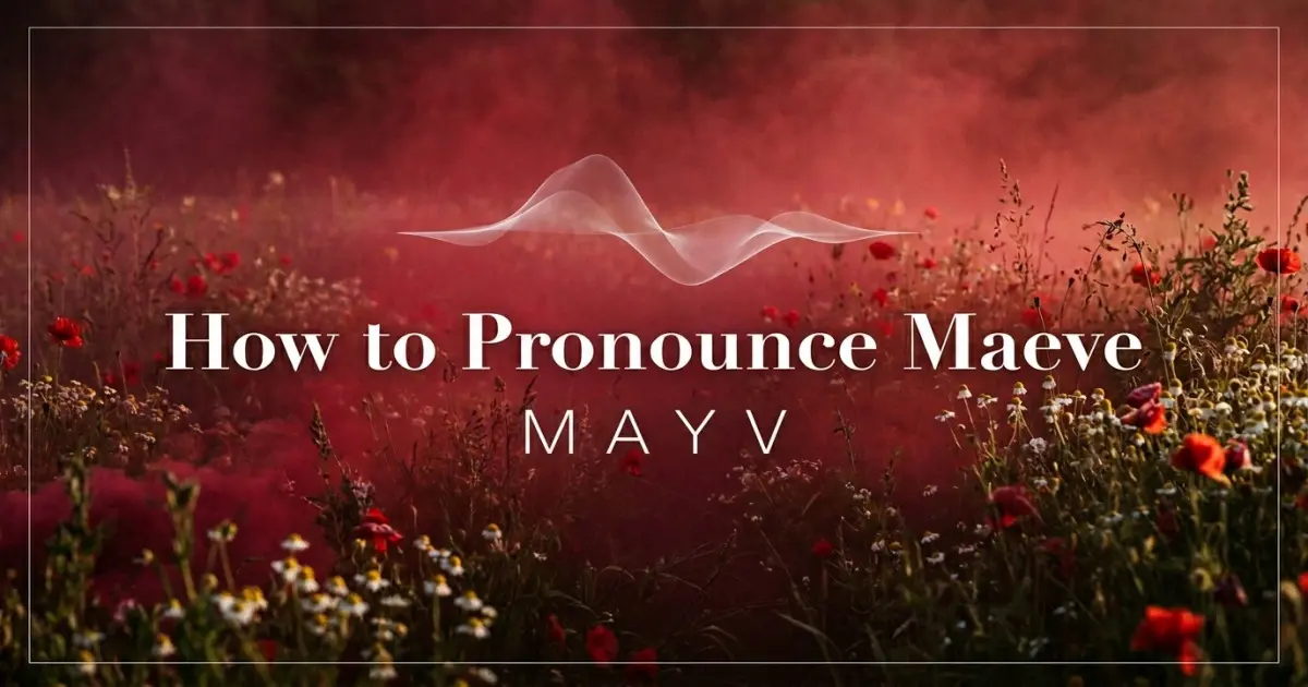 How to pronounce Maeve