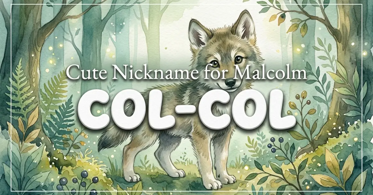 Cute nickname for Malcolm: Col-Col