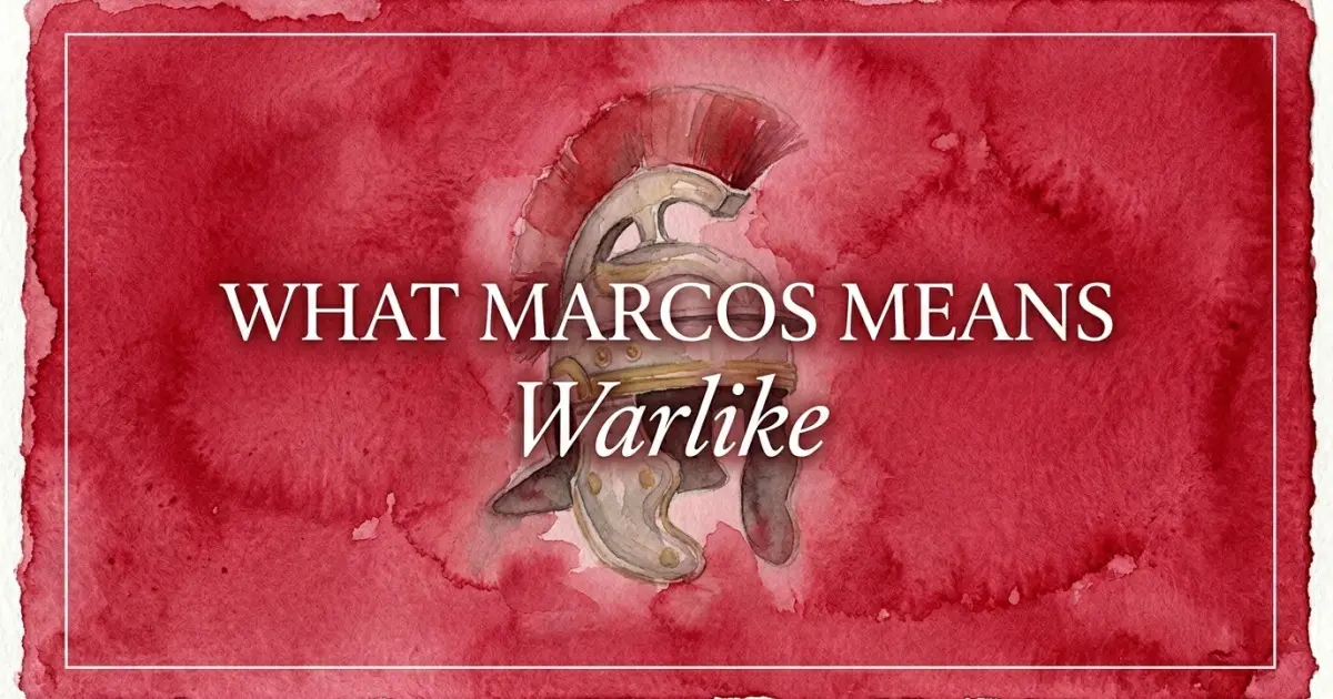 Marcos name meaning Warlike