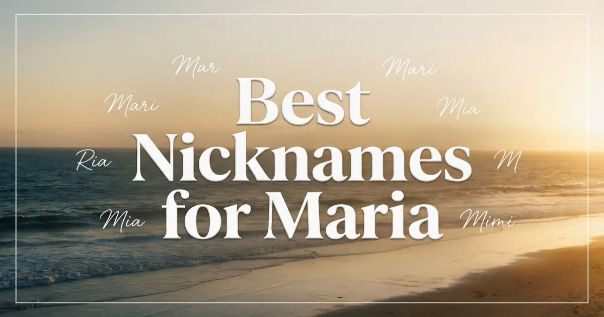 Nicknames for Maria