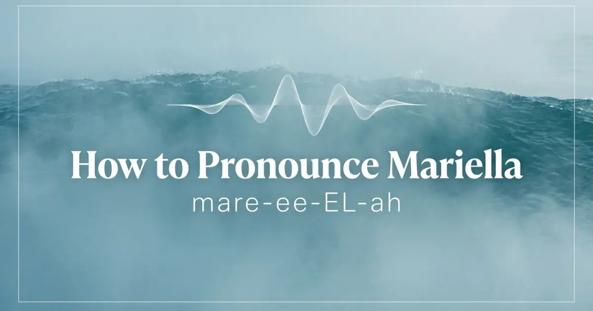 How to pronounce Mariella
