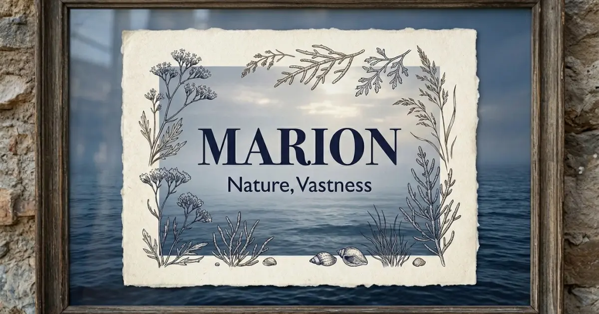 Marion meaning themes: nature, vastness