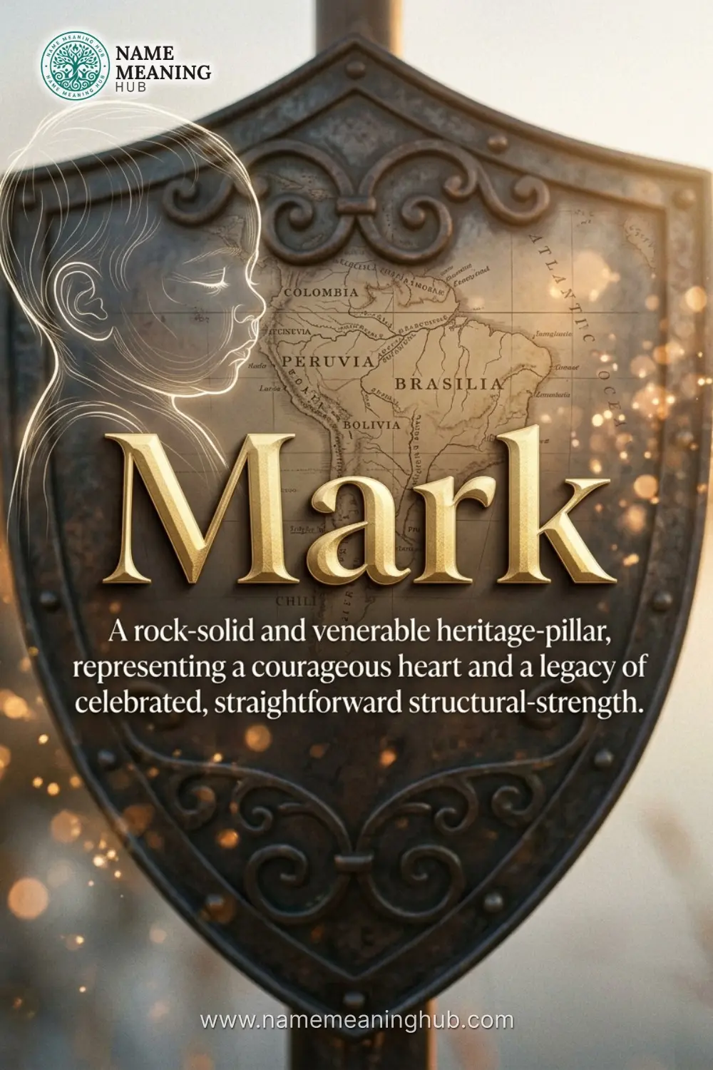 Meaning of the name Mark: A rock-solid and venerable heritage-pillar, representing a courageous heart and a legacy of celebrated, straightforward structural-strength.