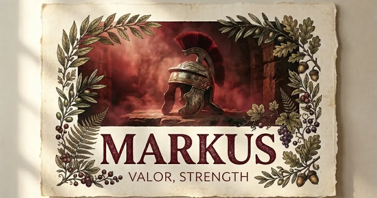 Markus meaning themes: valor, strength