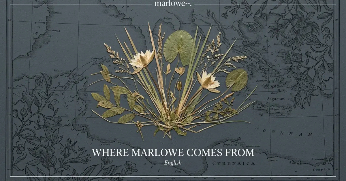 The name Marlowe comes from: English