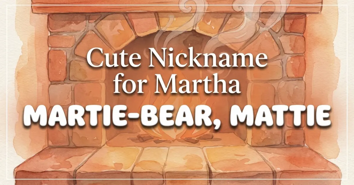Cute nickname for Martha: Martie-bear, Mattie