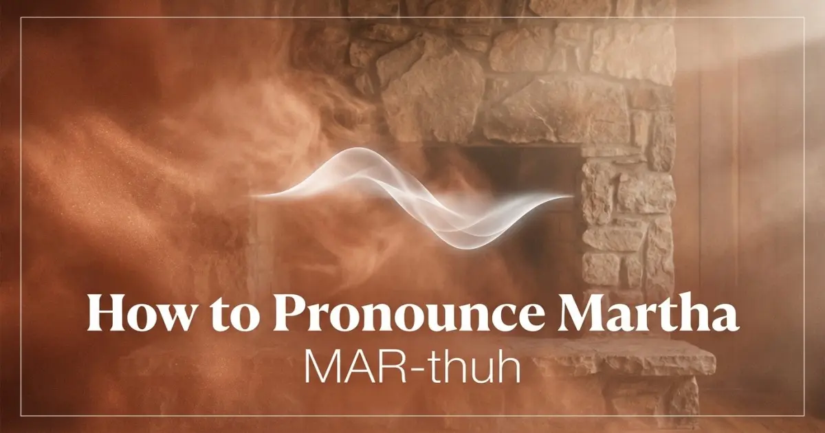 How to pronounce Martha