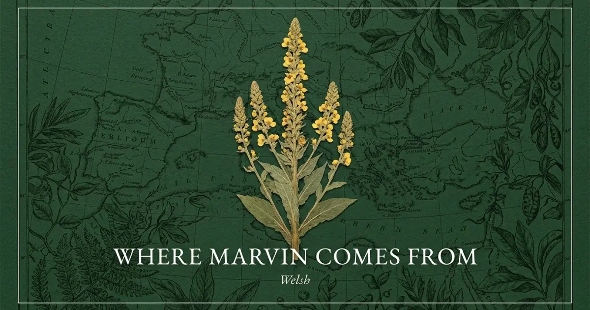 The name Marvin comes from: Welsh