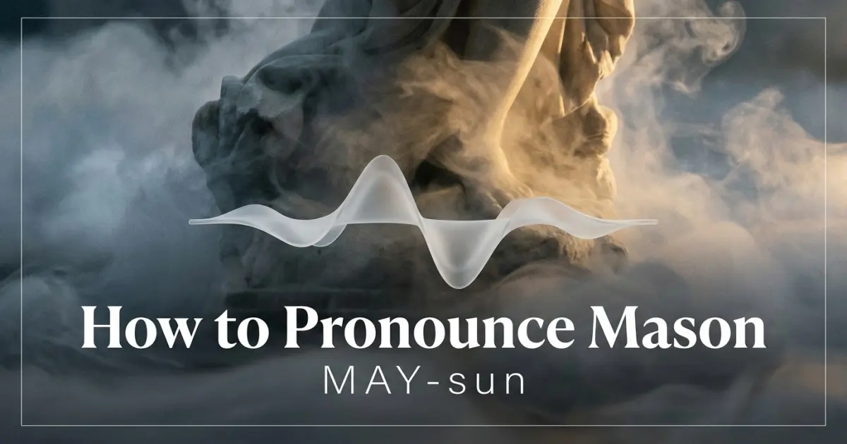 How to pronounce Mason