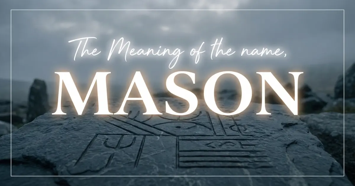 Mason name meaning
