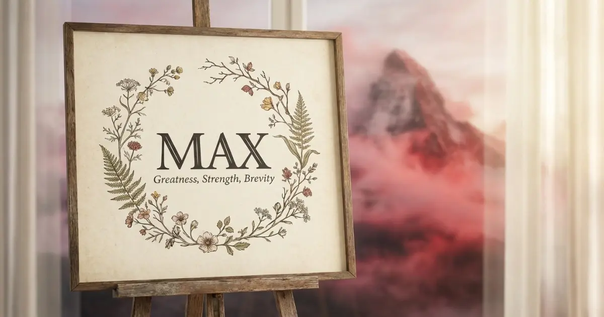 Max meaning themes: greatness, strength, brevity