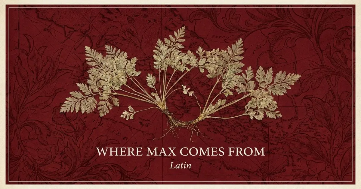 The name Max comes from: Latin