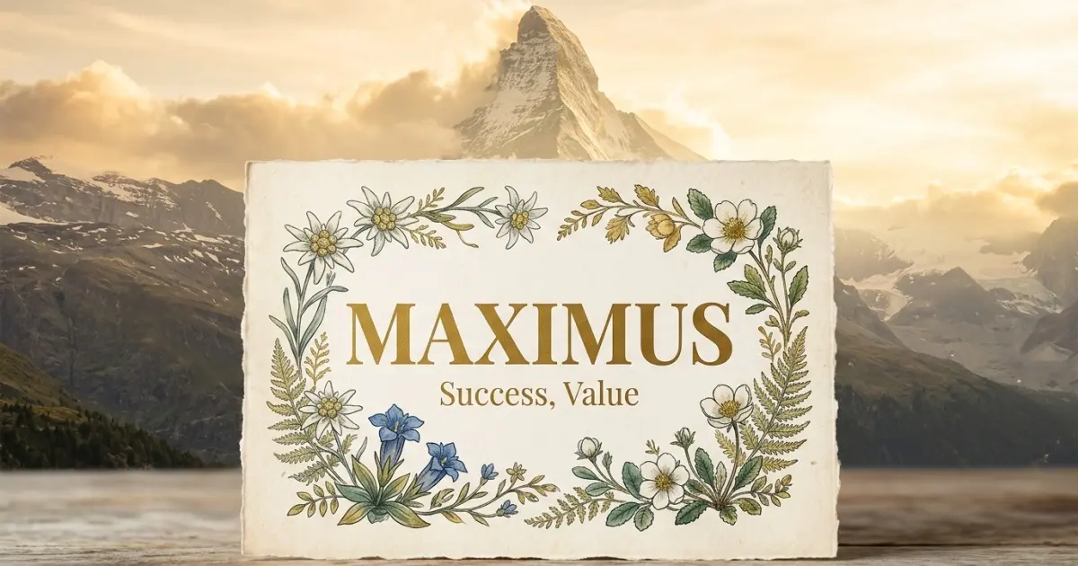 Maximus meaning themes: success, value